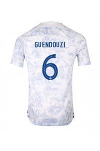 Frankrijk Matteo Guendouzi #6 Voetbaltruitje Uit tenue WK 2022 Korte Mouw